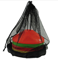 Lot de 50 cônes d'entraînement de football en PE avec sac de transport et support – Barrières d'agilité