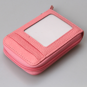 Vendita calda della fabbrica in pelle <span class=keywords><strong>porta</strong></span> <span class=keywords><strong>carte</strong></span> fisarmonica titolare della carta di credito personalizzato di alta qualità <span class=keywords><strong>donna</strong></span> portacarte portafoglio - Product Image 3