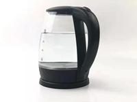 Bouilloire électrique sans fil en verre borosilicate haute résistance 1,8 L Arrêt automatique Transparent Sans plomb pour usage domestique