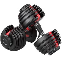 Ensemble d'haltères réglables pour équipement de gymnastique à domicile Crossmax 24kg et 40kg