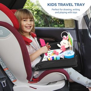 Muestra gratis al por mayor más barato Envío listo mesa de asiento de coche niños bandeja de asiento de coche juguete tablero de dibujo bandeja de viaje para niños pequeños - Product Image 5