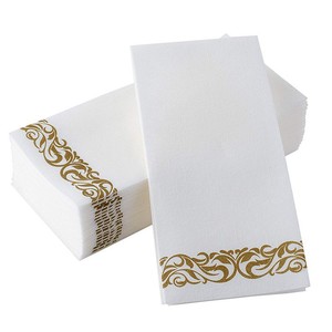 Serviettes de table jetables Serviettes d'invité en lin <span class=keywords><strong>Serviette</strong></span> en papier de soie pour mariage Serviettes en papier Airlaid <span class=keywords><strong>Serviette</strong></span> en papier de salle de bain - Product Image 1