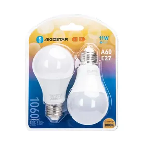 Ampoule LED A60 E27 11W - 2 pièces, lumière blanche, économie d'énergie, idéale pour l'éclairage à la maison ou au bureau. - Product Image 2