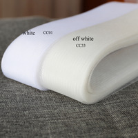 Vente en gros plus de couleurs 2 pouces 5cm maille élastique robe de bal de mariée crin de cheval sacoche agitation crinoline