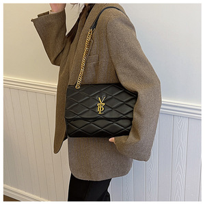 Bolso <span class=keywords><strong>de</strong></span> Cuero Negro al por Mayor Directo <span class=keywords><strong>de</strong></span> Fábrica para Mujer, Bolso Cruzado con <span class=keywords><strong>Cadena</strong></span>, Bolso <span class=keywords><strong>de</strong></span> Hombro <span class=keywords><strong>de</strong></span> Diseño para Mujer - Product Image 6