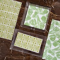 Porte-serviettes en acrylique transparent et porte-serviettes pour boissons, présentoir moderne pour serviettes en papier en libre-service