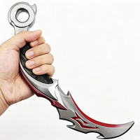 Couteau à griffes en mousse Valorant Reaver Karambit, arme inoffensive pour le jeu et le cosplay, à partir de 5 ans, unisexe