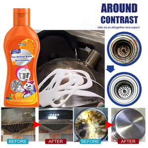 Vendita calda eco-friendly profumo arancione in acciaio inox <span class=keywords><strong>lavello</strong></span> e pentole pulitore in ghisa macchia detergente per la cucina - Product Image 2