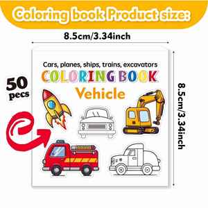 50 Mini Libros de Dibujo y Colorear Prácticos para Adultos y Niños - Product Image 2