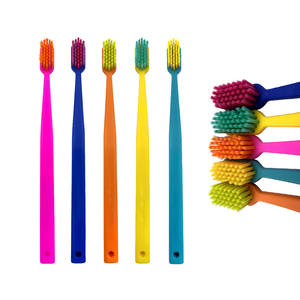 YOUYA DENTAL Lot de 5 brosses à dents orthodontiques ultra-douces à manche en plastique, taille standard, pour adultes, hommes, femmes, soin des gencives sensibles, usage domestique - Product Image 4