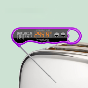 0,6 s lectura ultrarrápida recargable respetuoso con el medio ambiente ABS herramienta de cocina para cocinar carne barbacoa parrilla sonda plegable parrilla termómetro - Product Image 1