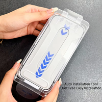 Lot de 2 protections d'écran anti-poussière à installation facile pour iPhone 18 17 Pro Max 16 Plus 16e 15 14 13 12 17 Air en verre trempé