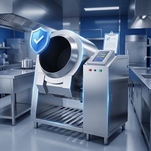 Máquina de Inducción Comercial de Pie para Saltear Alimentos con Pantalla Táctil de 7 Pulgadas para Cocinas en la Nube y Restaurantes - Product Image 6