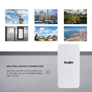 เหมาะสำหรับ 2.4G 300M KuWFi ระยะไกล 1 กม. Ponte Wireless ระบบส่งสัญญาณแบบจุดต่อจุด 24V POE จ่ายไฟ กล้อง Wi-fi Bridges - Product Image 6