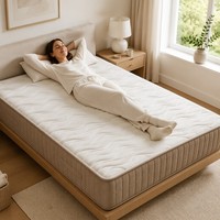 Luxuriöse Langlebige Wellenförmig Gesteppte Matratze OEM Großhandel Individuelles Logo Gel-Memory-Schaum Taschenfederkern King Queen Size Schlafzimmer Hotel