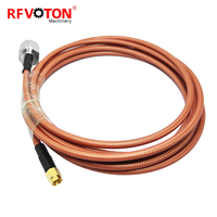 Câble Pigtail RG400 avec connecteur SMA mâle vers connecteur N femelle, montage sur panneau à bride 3mm, 4 trous, 30cm - Fourniture directe usine