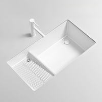 Lavabo rectangulaire en céramique personnalisé moderne pour laver les vêtements, lavabo pour salle de bain moderne