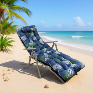 TUMBONA 55*174CM-1 เบาะรองนั่งชายหาดแบบเติมใยฝ้ายและหมอนเพื่อการพักผ่อนกลางแจ้งที่สะดวกสบาย - Product Image 2