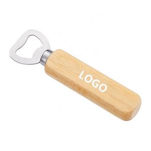 Abridor de Botellas de Cerveza Personalizado con Mango de Madera para Bodas y Bares - Product Image 1