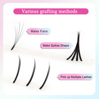 Extensions de cils en volume de camélia de qualité supérieure, longueur mixte, facile à éventailer, floraison rapide, fournitures en gros