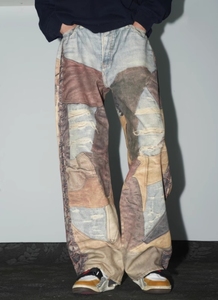 Quần jeans in họa tiết phong cách hip hop, thiết kế độc đáo dành riêng cho người Mỹ gốc Âu, có thể tùy chỉnh - Product Image 5