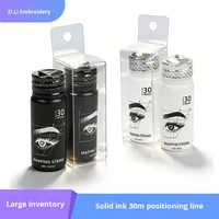Wholesale Model 001324 30m Solid Pre-Ink Bottled String Eyebrow Mapping Ruler Liquid Line Beginner's Eyebrow Drawing Positioning