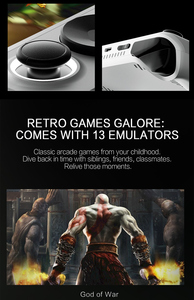 Nouvelle console de jeu rétro E6 avec écran de 5,0 pouces, <span class=keywords><strong>mini</strong></span> console avec système Linux, 64 Go de mémoire pour jeux vidéo, alimentée par RK3566 - Product Image 3