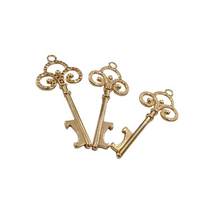 Light Gold Keychain Zinc Alloy 63mm X 27mm Fashionable <b>Bag</b> <b>Charm</b> For Handbags Leather Goods Accessories - Product Image 1