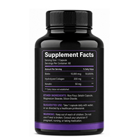 Capsules de croissance des cheveux et des ongles OEM pour des cheveux plus épais et plus forts, capsules de biotine/d-biotine