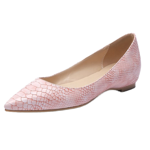 Newest Women's <b>Flats</b> <b>Pointed</b> <b>Toe</b> Slip On Pumps Snakeskin Print Anti Slippery Comfortable Dress Office Walking Loafers Shoes - Product Image 1