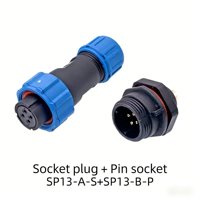 Conector Industrial SZC16 9P-F-M de 9 Pines Soldado para Equipos de Instrumentación de Automatización Multicanal