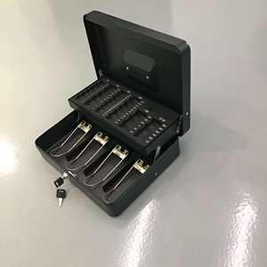 Bán buôn thép tiền mặt đăng ký tiền gửi an toàn tiền mặt Hộp ngăn kéo thời trang xuất hiện bền với 2 phím - Product Image 4