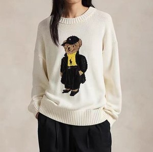 <span class=keywords><strong>Pull</strong></span> en maille jacquard populaire pour homme, motif ours de dessin animé, haute qualité, niche, automne-hiver, polyester/coton, anti-boulochage - Product Image 5