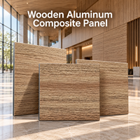 Panneau composite bois-aluminium revêtu de PVDF, grain de bois d'érable, 4 mm, taille personnalisée pour la décoration murale extérieure