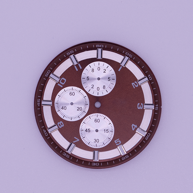 Big Dial Watches for Men Metal Stickers Custom Three Eyes Watch Dial