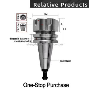 Portapinze ER Economico e Versatile BT CAT SK HSK ER22 25 32 L70 100 per Produzione di Stampi - Product Image 3