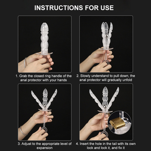 Boîte personnalisée gratuite-jouets sexuels extenseur anal vagin spéculum dilatateur verrouillage godemichet Anal <span class=keywords><strong>Anus</strong></span> périnée Massage postérieur Sm pour adultes - Product Image 2