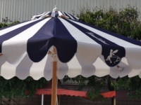 Centre de plage pôle parapluie franges tables de bar extérieur avec trou de parapluie mariage parapluie décoration jardin extérieur 4x4