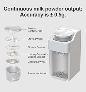 Modificador de Leche de Fórmula para Bebés Baphiya con PP y Acero Inoxidable 304, Libre de BPA, 450W, 100-110V, Enchufe Estadounidense, 1 Año de Garantía - Product Image 2