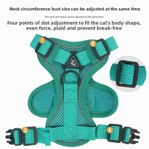 Arnés de Pecho Reflectante y Transpirable para Perros y Gatos con Correa para Exteriores al Por Mayor - Product Image 4