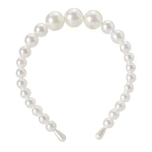 Hot BIG SIZE headband with pearl luxury ladies pearl headband