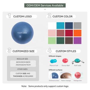 65cm BLOOM Anti Burst Anti Slip Stabilité Workout Fitness Exercice Équilibre Gym Abs Grossesse Accouchement Pilates Yoga <span class=keywords><strong>Ball</strong></span> - Product Image 6