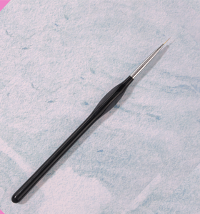 Ensemble professionnel de 3 pinceaux à ongles en nylon pour la peinture sur ongles, tête souple, manche noir, pour la décoration des ongles et les travaux manuels, kit de manucure pour salon - Product Image 4