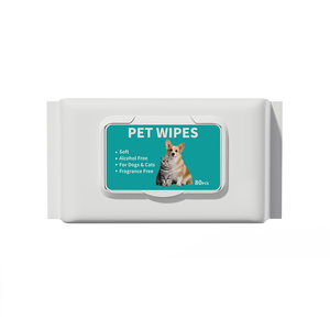 Lingettes <span class=keywords><strong>pour</strong></span> animaux de compagnie respectueuses de la nature, non parfumées, <span class=keywords><strong>pour</strong></span> chiens et chats, à base de plantes, hypoallergéniques, nettoyantes et désodorisantes <span class=keywords><strong>pour</strong></span> chiots - Product Image 1