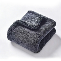Toalla de Secado para Auto Ultra Suave con Bucle Trenzado, Microfibra de 1400GSM, Doble Cara, 50x60cm, Paño de Lujo para Detallado de Autos
