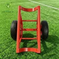 Chariot de transport manuel pour rouleaux de gazon artificiel 300 kg – Chariot à pousser pour tapis de gazon synthétique pour l'aménagement paysager