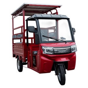 Nouveau design de tricycle de transport électrique motorisé à carrosserie ouverte avec toit solaire - Product Image 5