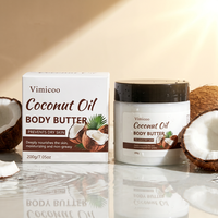 Beurre Corporel Hydratant et Lissant au Coco, Marque Blanche, pour Peaux Noires, Soin Corporel Bio, Végétalien et Naturel
