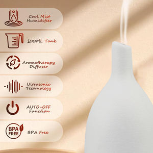 Luxe Etherische Olie Keramische Geurverspreider Steen Houtnerf 100Ml Diffusers - Product Image 6