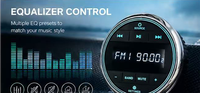 Lecteur audio Bluetooth étanche pour moto et bateau, récepteur FM AM automatique, système stéréo marin MP3 pour SPA, UTV, ATV, Piston